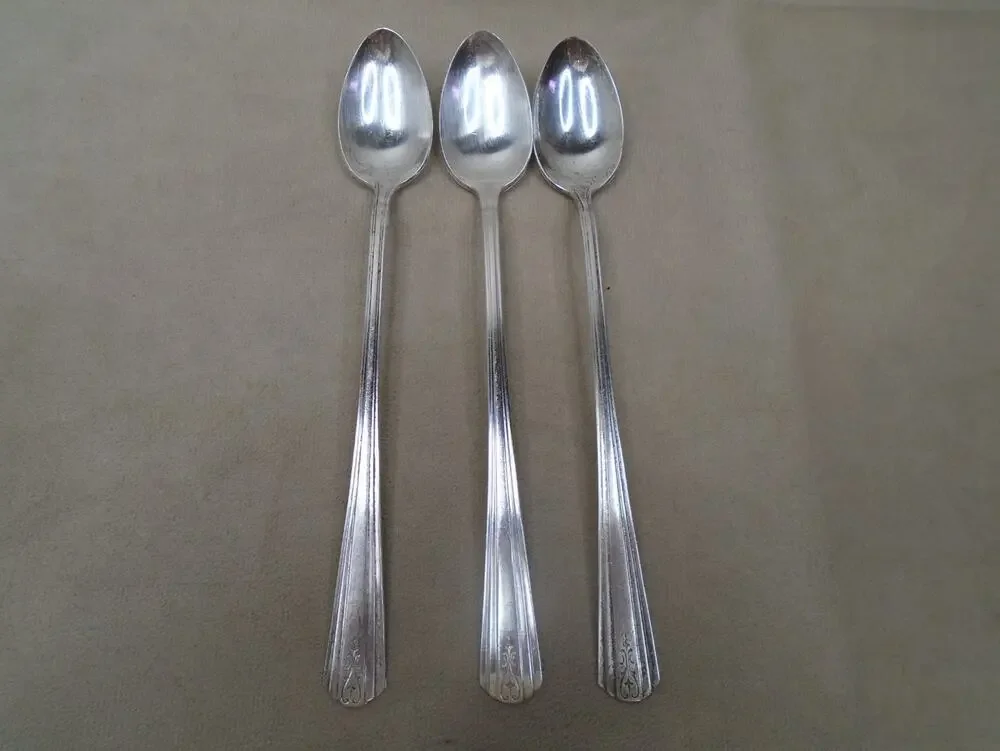 Vintage International Avon Silver plate Table Spoon 1940 Antique Flat 6” Lot